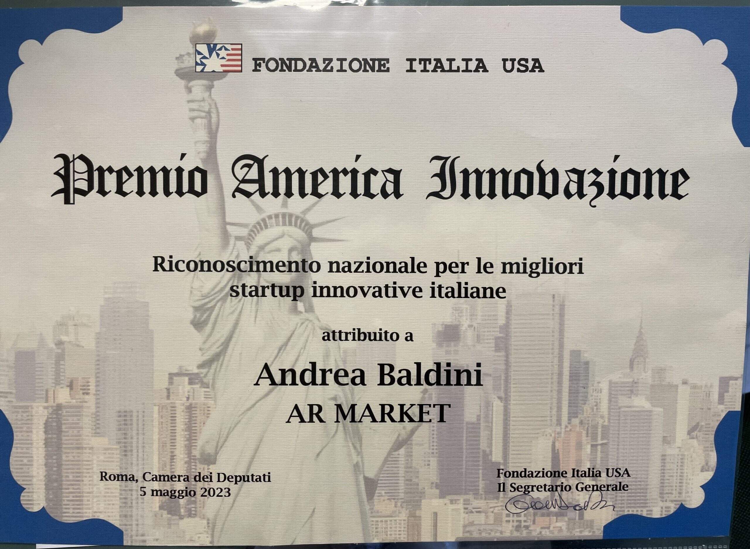 Read more about the article AR MARKET WINNER OF THE “AMERICA INNOVATION” AWARD